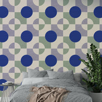 Geometric canvas-inspired wallpaper

