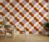 Woven texture with circular design

