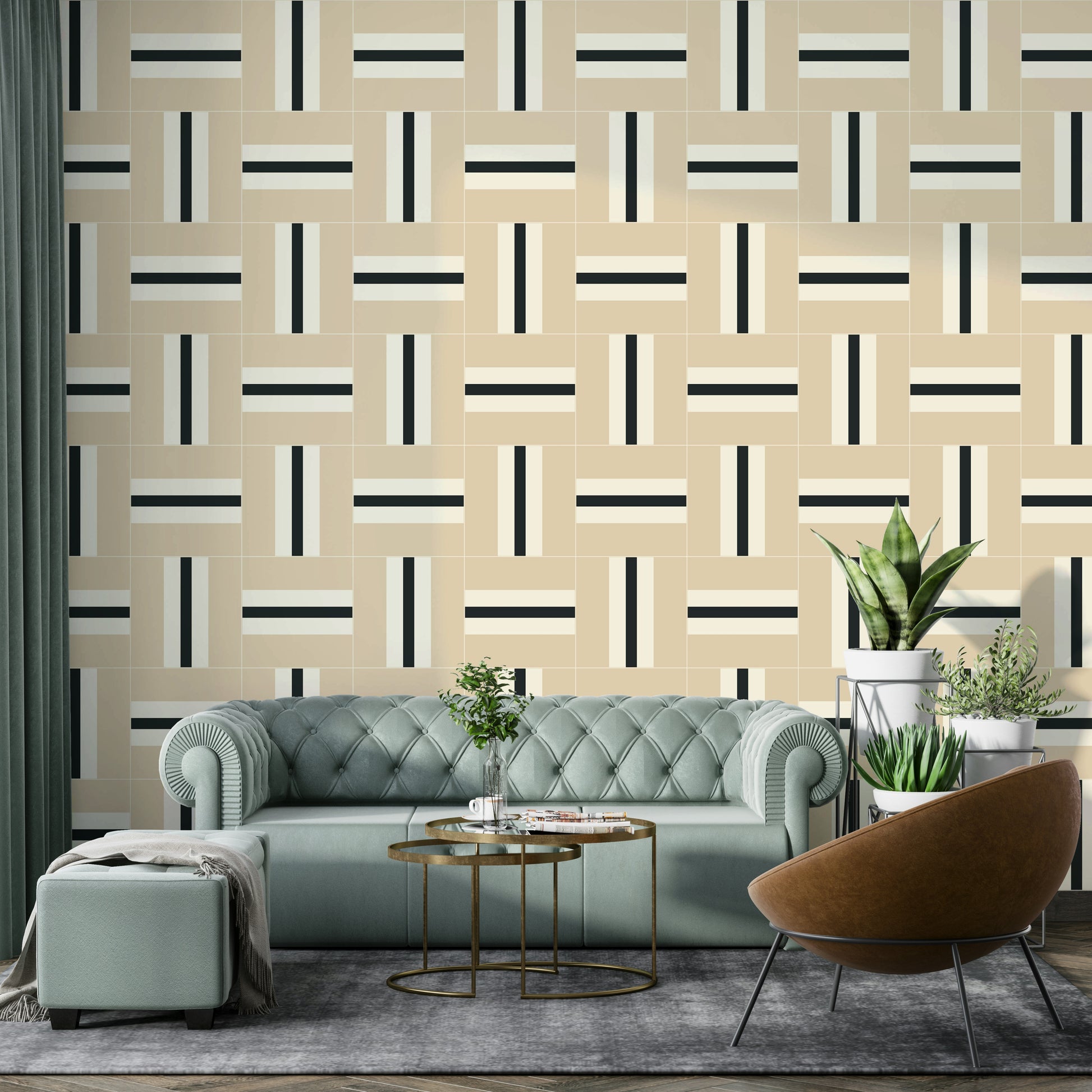 Contemporary striped wall texture

