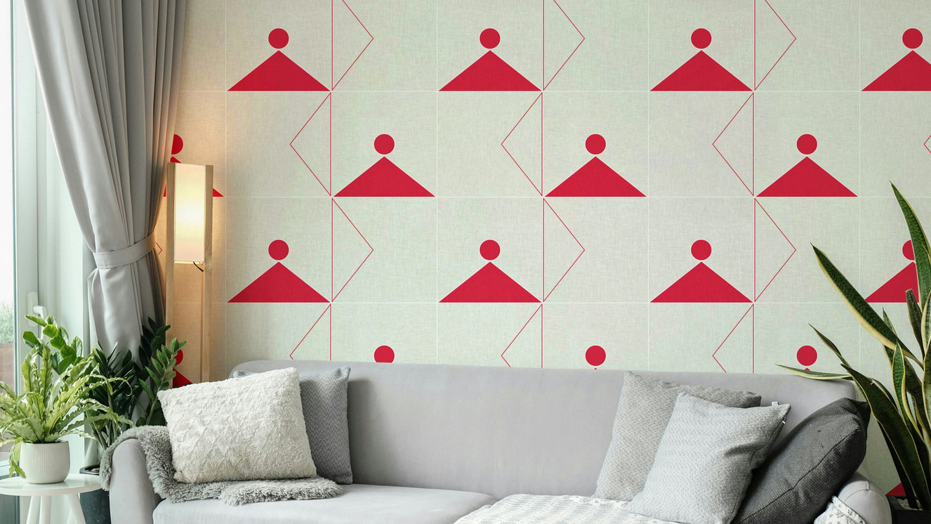 Abstract geometric line artwork

