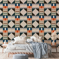 Artistic cement look wall mural

