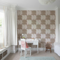 Minimalistic textured wallpaper with beige hues

