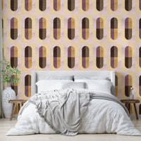 Clay-inspired pattern wall mural

