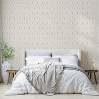 Harlequin diamond pattern beige wallpaper

