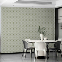 Soft green geometric diamond wallpaper

