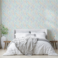 Jellyfish pattern with pastel colors wallpaper

