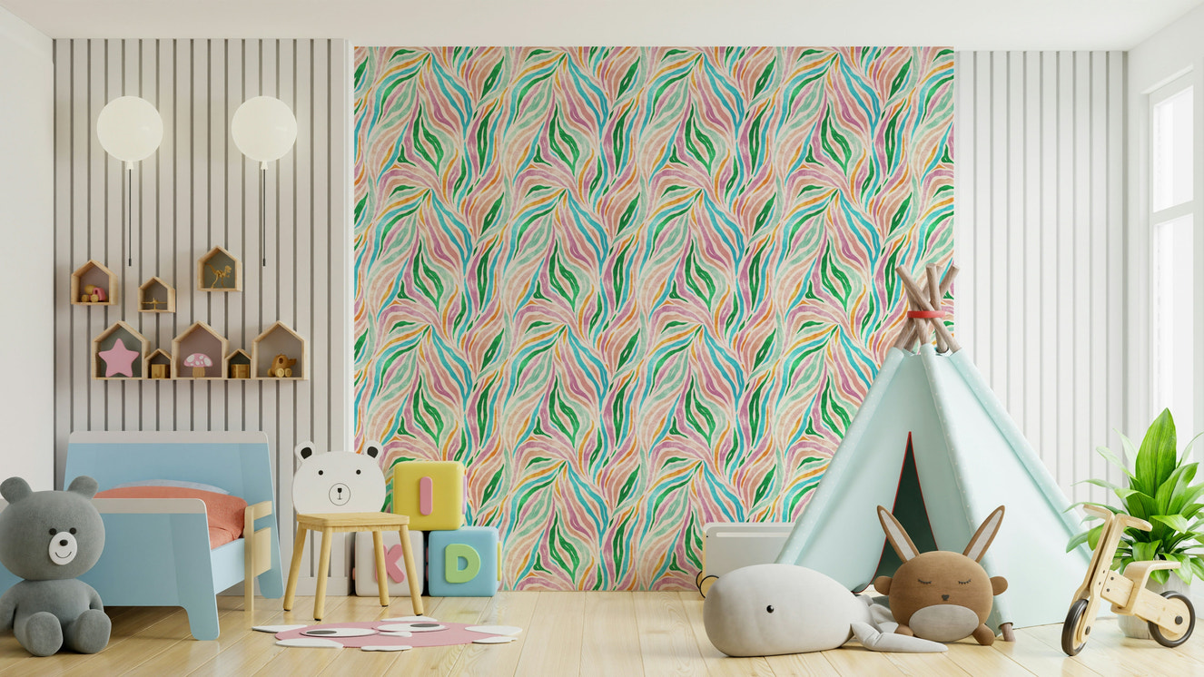 Colorful animal print wallpaper for walls


