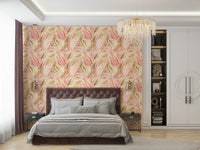 Bold striped wallpaper mural design

