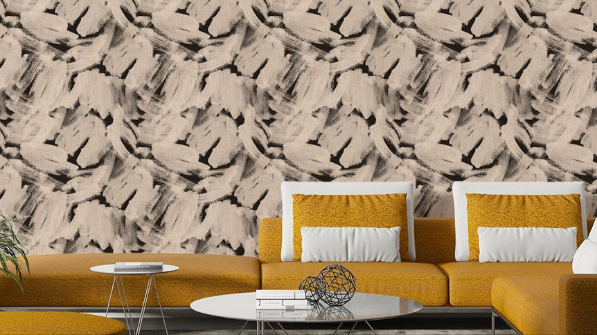 Neutral brushstroke wallpaper pattern

