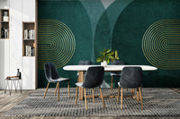 Stylish mid-century wallpaper for walls

