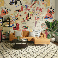 Whimsical mural for bedrooms

