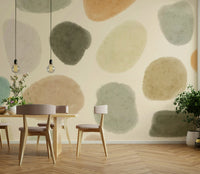 Natural color wall mural

