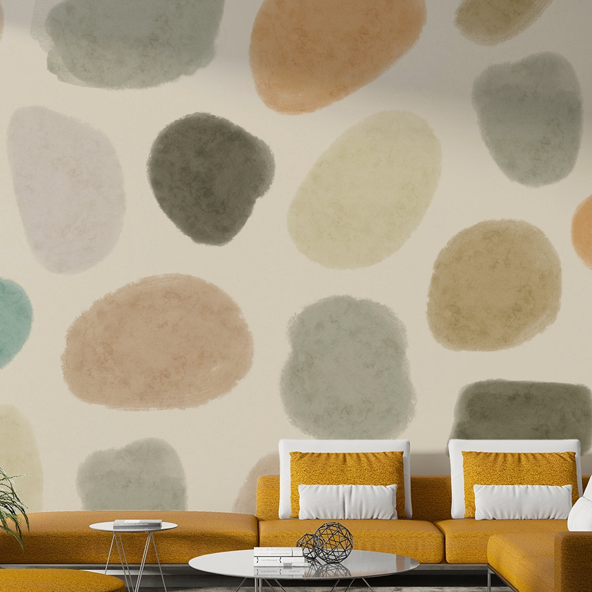 Earthy tones wall mural

