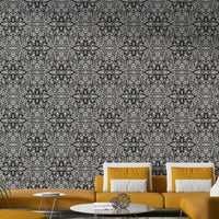 Geometric wall mural design

