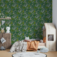 Rustic Floral Tapestry Wallpaper
