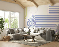 Calming and refined wallpaper close-up

