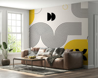 Vintage-inspired modern wallpaper pattern

