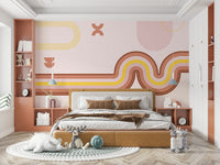 Cozy retro wallpaper for walls

