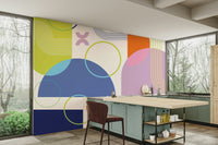 Bold Geometric Wall Mural full view

