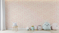 Light pink blush bloom wallpaper for home interiors

