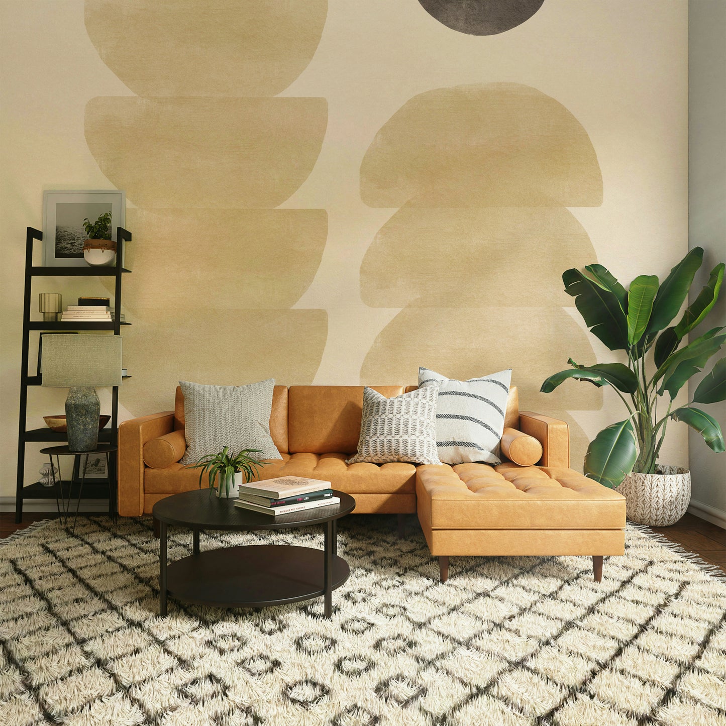 Geometric Zen Wall Mural