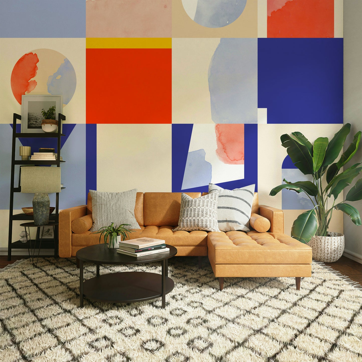 Colorful abstract wall pattern

