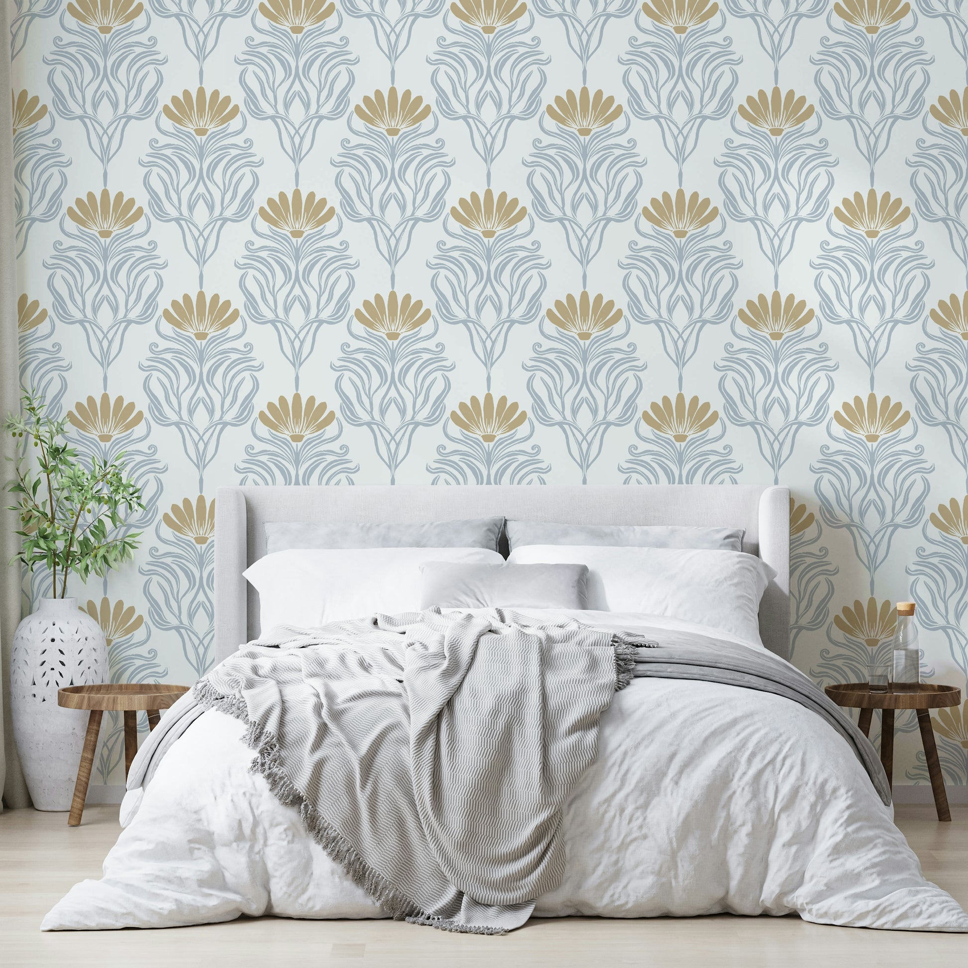 Detailed ancient motif wallpaper with classic appeal

