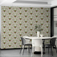 Stylish damask wallpaper pattern

