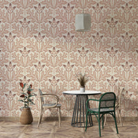 Warm rustic damask wallpaper for walls

