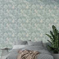 Modern soft blue wallpaper for bedrooms

