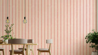 Bold red stripe wallpaper pattern

