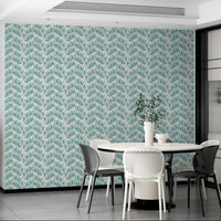 Textured leaf wallpaper for living rooms


