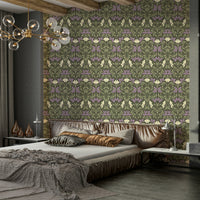 Classic Art Nouveau floral wallpaper for walls

