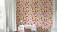 Happy daisies wallpaper with cheerful blooms

