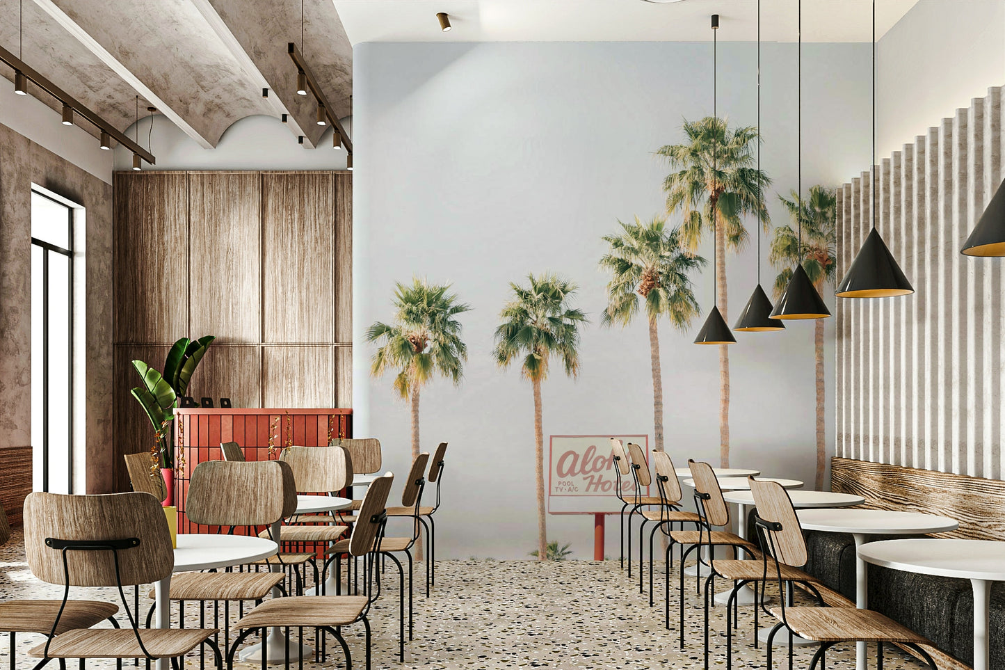 Wallpaper for walls with beach charm

