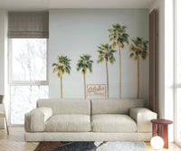 Quiet island style wall mural

