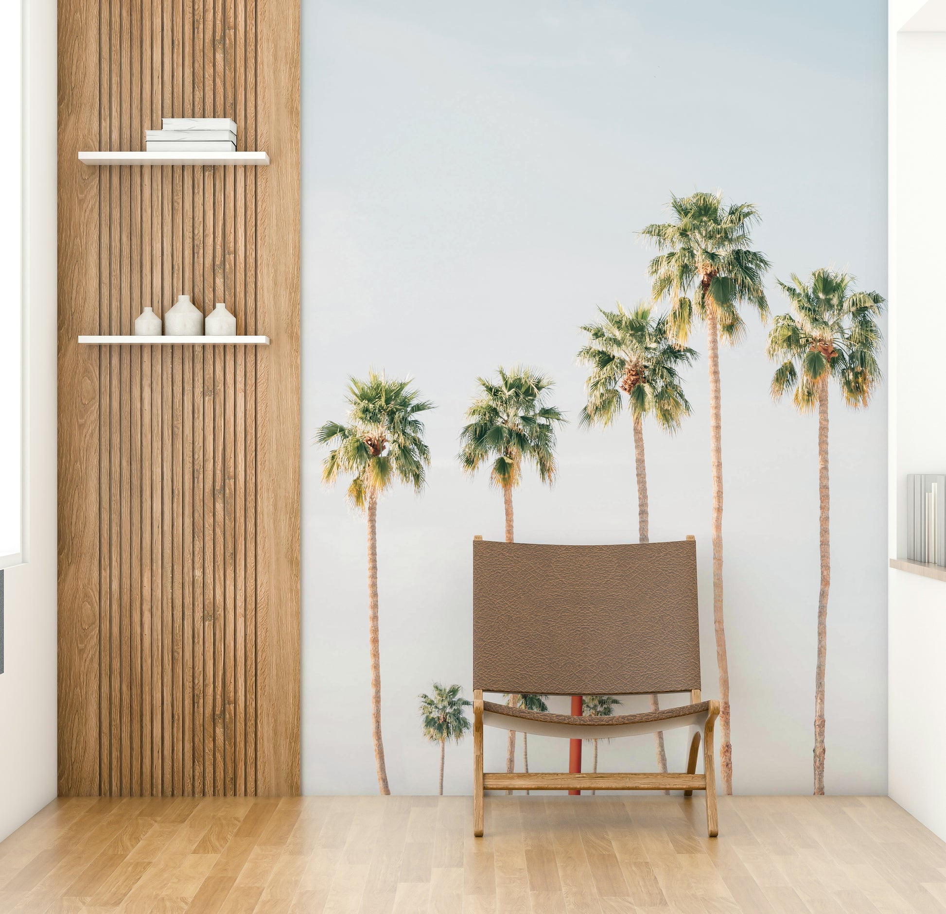 Hotel balcony tropical mural

