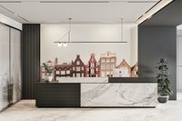 Soft light city wallpaper for walls

