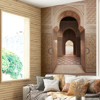 Moroccan mural with natural colors

