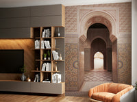 Neutral tones Moroccan wall mural

