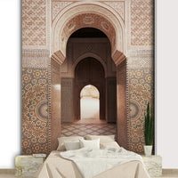 Moroccan style wall mural design

