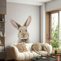 Cute bunny mural wallpaper for kids

