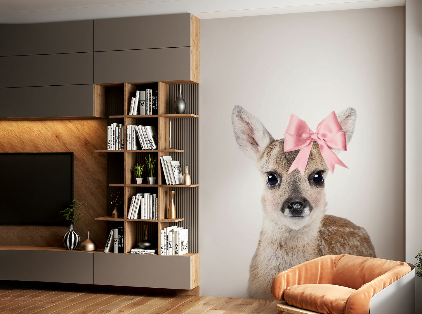 Soft baby deer wallpaper for kids

