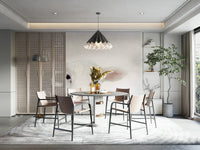 Gentle nature-themed wall mural
