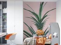 Peel and stick wall mural in children’s nursery
