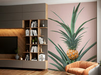 Cheerful pineapple design wallpaper for walls
