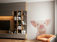 Playful baby piglet design
