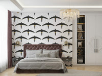 Elegant bird wall mural
