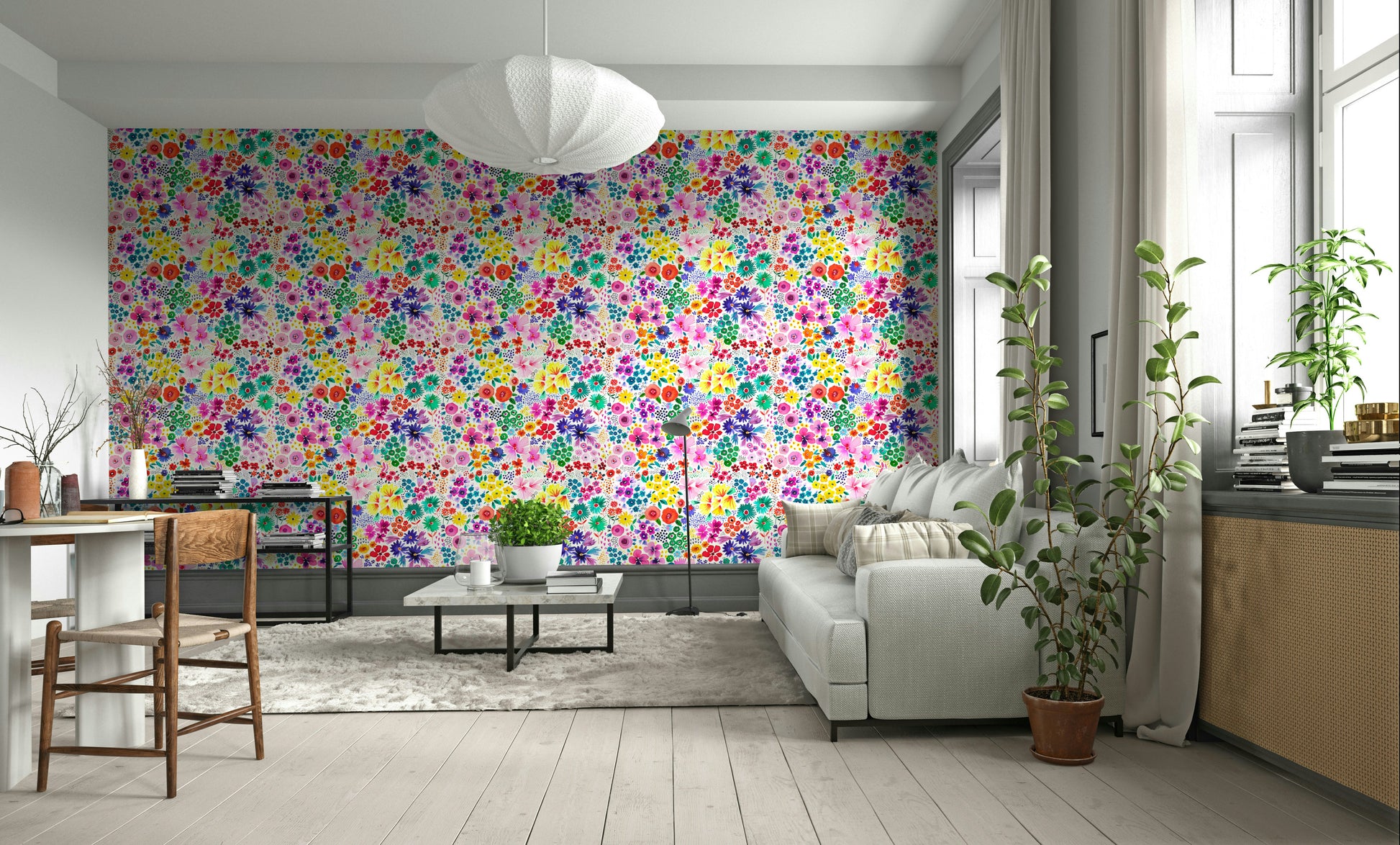 Charming flower patch design

