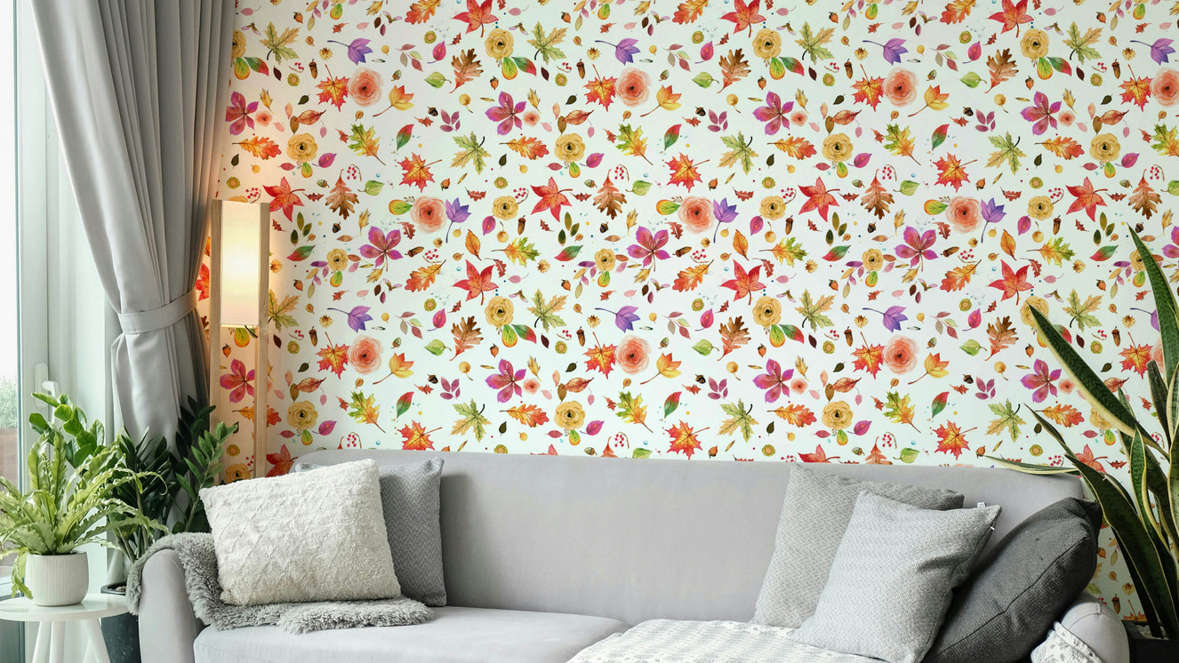 Colorful seasonal wall design

